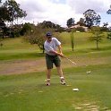 AUS QLD Brisbane 1999NOV17 004  Action shot warning - I hit 79 for the round, not bad for 9 holes for me. : 1999, 1999 - Get In Get Out, No Mucking About Australian Trip, Australia, Brisbane, Date, Month, November, Places, QLD, Trips, Year